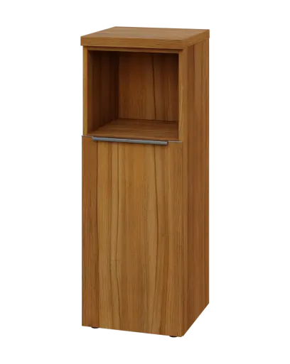 SIN 3 - 4DN kancelářská skříň, 1-dveřová/nika, levá, 1120x400x400, ořech světlý